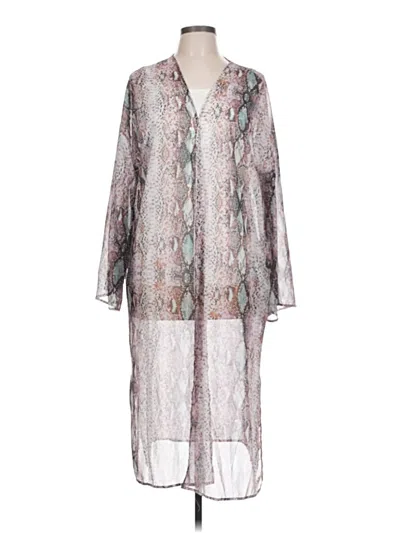 Pre-owned Peach Love Kimono In Silver