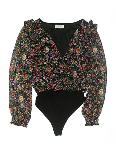 Pre-owned Peach Love Long Sleeve Blouse In Black