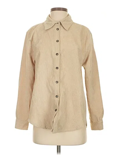 Pre-owned Peach Love Long Sleeve Blouse In Brown