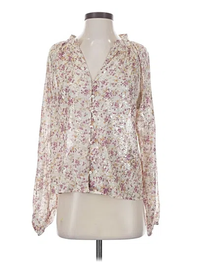 Pre-owned Peach Love Long Sleeve Blouse In Ivory