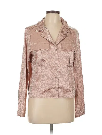 Pre-owned Peach Love Long Sleeve Blouse In Pink