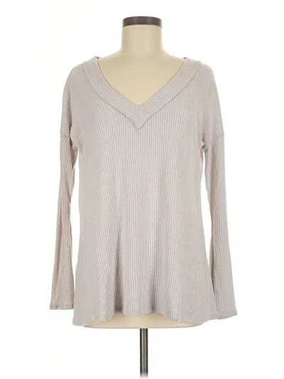 Pre-owned Peach Love Long Sleeve T-shirt In Gray