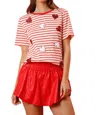Peach Love Love Me Top In Pink In Pink