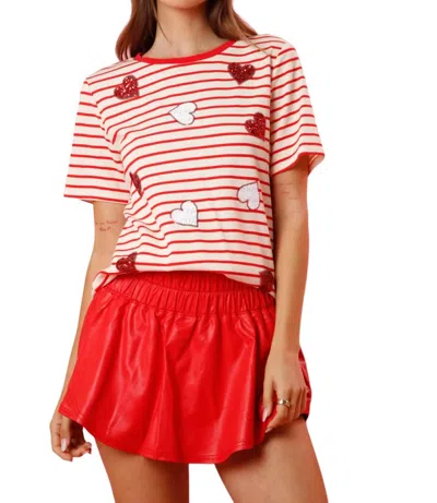 Peach Love Love Me Top In Pink