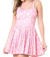 Peach Love Pickleball Shorty Romper In Pink In Pink