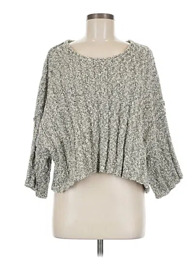 Pre-owned Peach Love Pullover Sweater In Gray