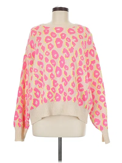 Pre-owned Peach Love Pullover Sweater In Pink