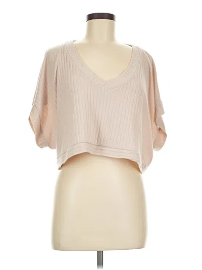 Pre-owned Peach Love Short Sleeve T-shirt In Brown