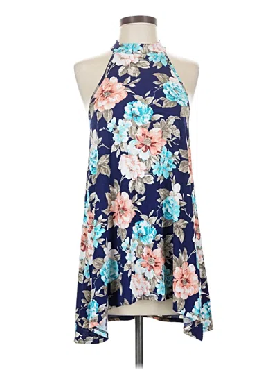 Pre-owned Peach Love Sleeveless Blouse In Blue