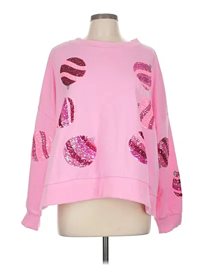 Pre-owned Peach Love Sweatshirt In Pink