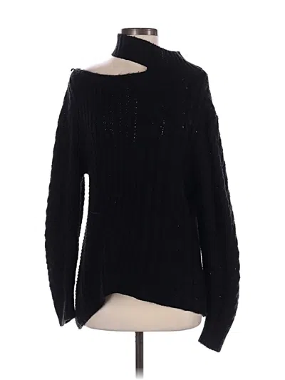 Pre-owned Peach Love Turtleneck Sweater In Black