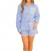 Peach Love Willow Set In Blue In Blue