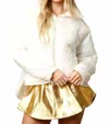 Peach Love Women's Glory Skirt In Golden In Gold
