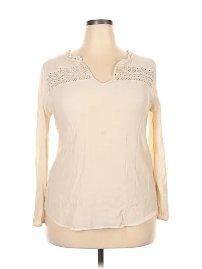 Pre-owned Peach Pullover Sweater In Ivory