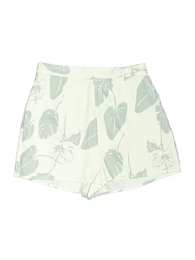 Pre-owned Peach Shorts In Green