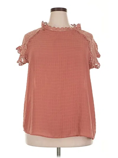 Pre-owned Peach Sleeveless Blouse In Pink