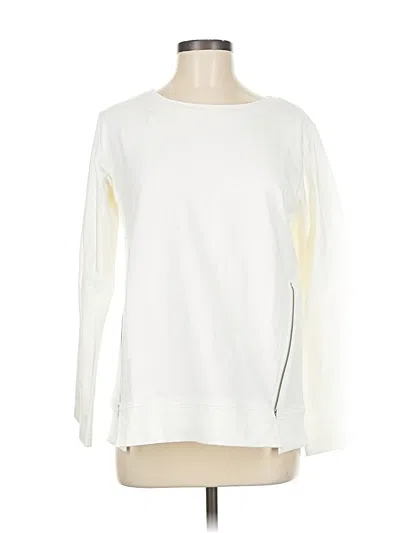Pre-owned Peach Sweatshirt In White