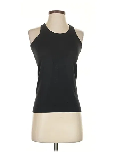 Pre-owned Peach Tank Top Black Halter Neckline Tops