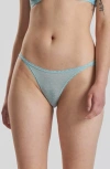 Peachaus Ume Recycled-lace Mid-rise Underwear In Fjordland Green