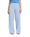 Peachaus Women's Chicory Striped Woven-cotton Pajama Pants In Mountain Blue