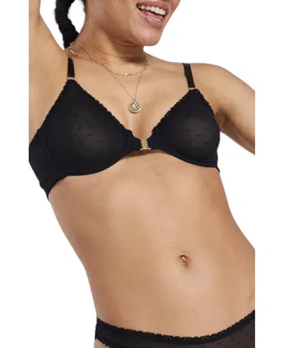 PEACHAUS WOMEN'S SAKURA FRONT-CLOSE RECYCLED-LACE UNDERWIRED BRA