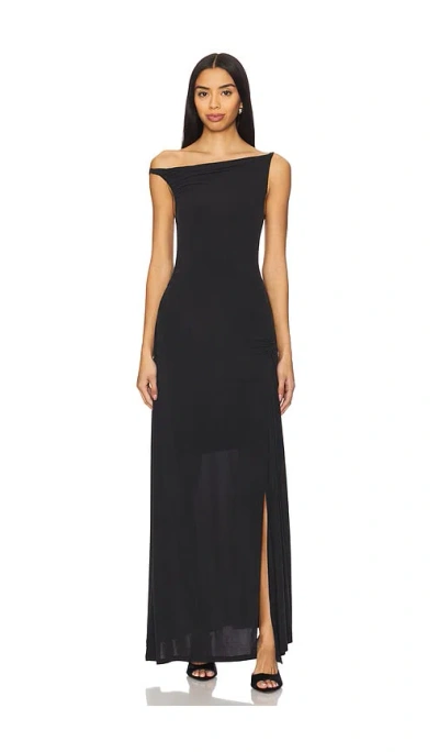 Peachy Den Kylie Maxi Dress In Graphite
