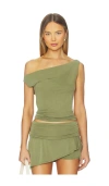 Peachy Den Kylie Top In Gray
