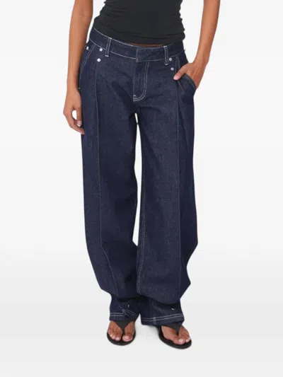 Peachy Den Lita Tailored Jeans In Blue