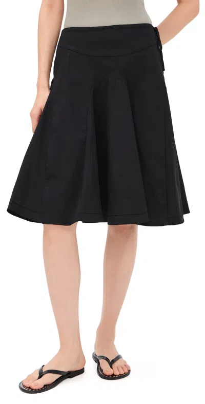 Peachy Den Missy Midi Skirt Onyx In Black