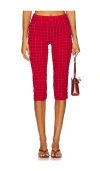 Peachy Den The Cindy Capris In Red