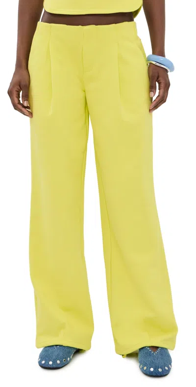 Peachy Den Trixie Sweat Trousers Highlighter In Gold