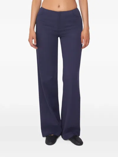 Peachy Den Twiggy Travel Trousers In Blue