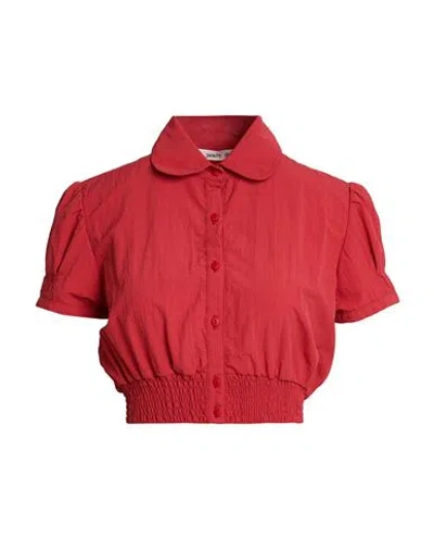 Peachy Den Woman Shirt Brick Size Xs Recycled Nylon In Red