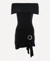 Peachy Den Women's Amelia Bandeau Graphite Mini Dress In Black