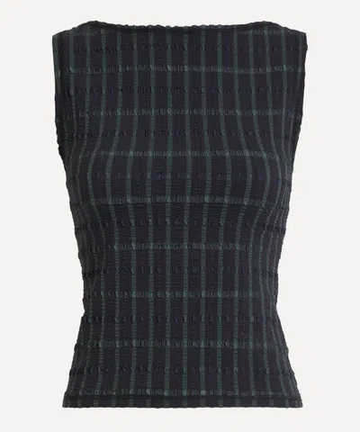 Peachy Den Women's Cindy Sleeveless Top In Black