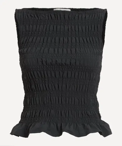 Peachy Den Women's Deba Onyx Shirred Top