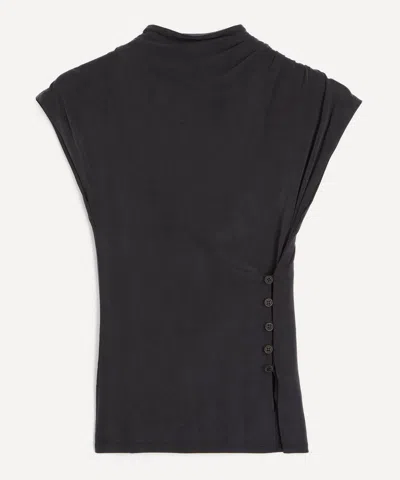 Peachy Den Women's Kylie Button Top In Gray