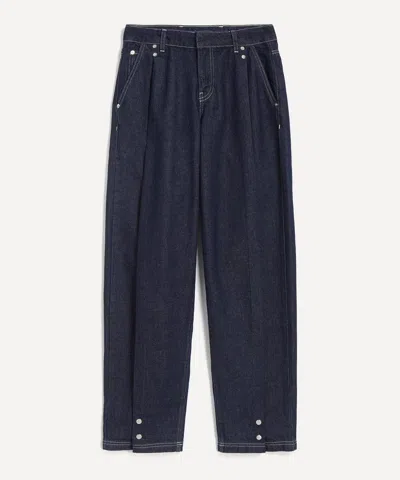 Peachy Den Women's Lita Indigo Wash Tailored Jeans In Blue