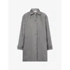 Peachy Den Womens Cheri Collared Cotton Coat Slate Xs In Slate