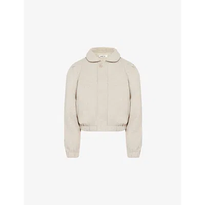 Peachy Den Womens Clara Wool-blend Jacket Birch