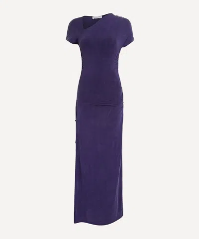 Peachy Den Women'size S Kylie Maxi Dress In Aubergine