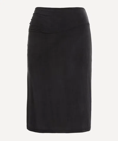 Peachy Den Women'size S Kylie Vent Midi Skort In Graphite