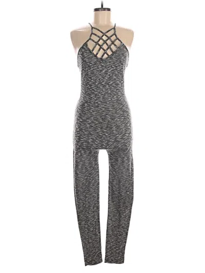 Pre-owned Peachy Girl Jumpsuit In Gray