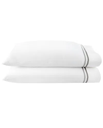 Peacock Alley 300 Thread Count Duo King Pillowcase Set In White
