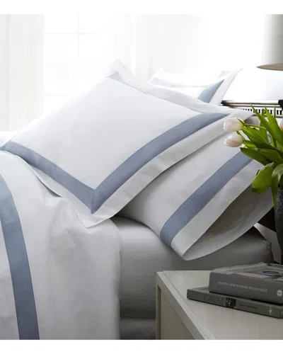 Peacock Alley 420 Thread Count Soprano Trim Standard Sham In White
