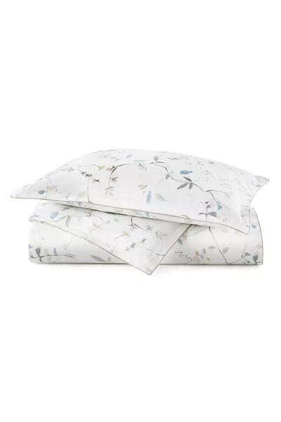 Peacock Alley Avery Percale Duvet Cover In White