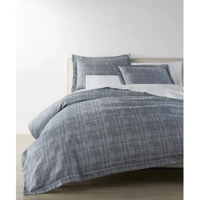 Peacock Alley Biagio Jacquard Duvet Cover In Azure