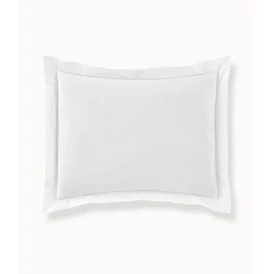 Peacock Alley Boutique Platinum/sky/pearl/line Cotton Piece Sham In White