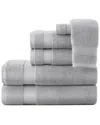 Peacock Alley Diamond 6pc Towel Set In Grey
