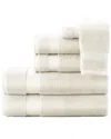 Peacock Alley Diamond 6pc Towel Set In White